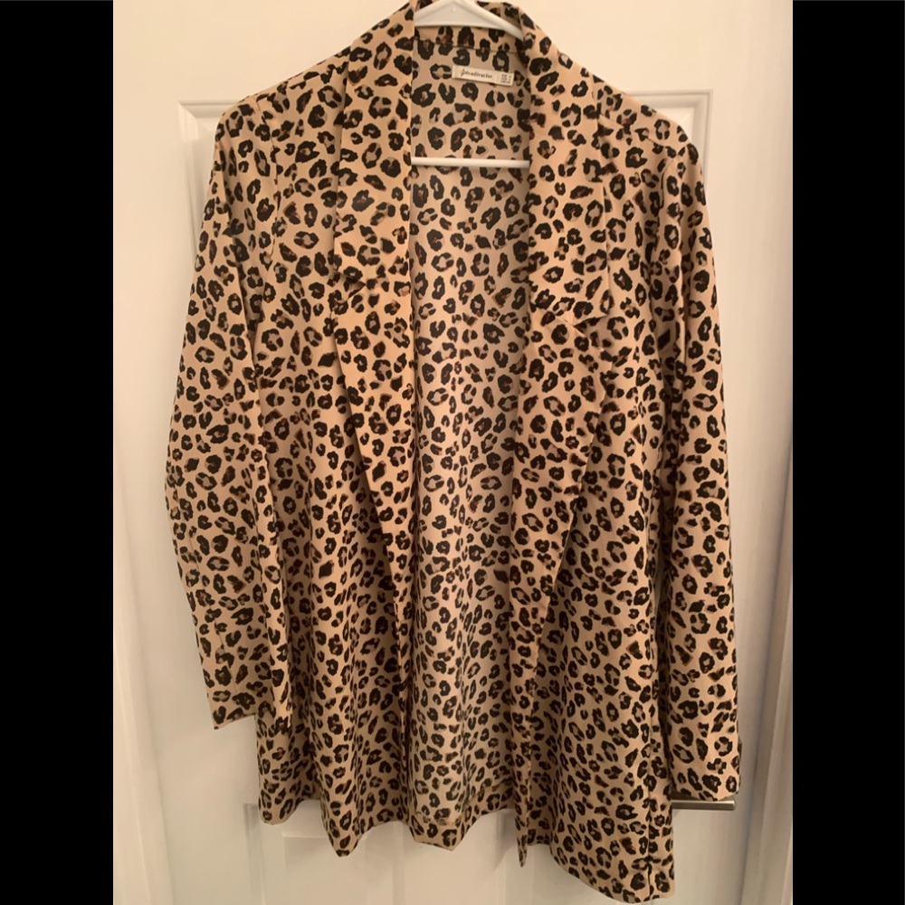 Stradivarius Blazer Large Leopard Print